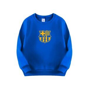 Logo FC Barcelona kids' sweatshirts Unisex blue and gold